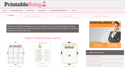 Desktop Screenshot of printablebaby.com